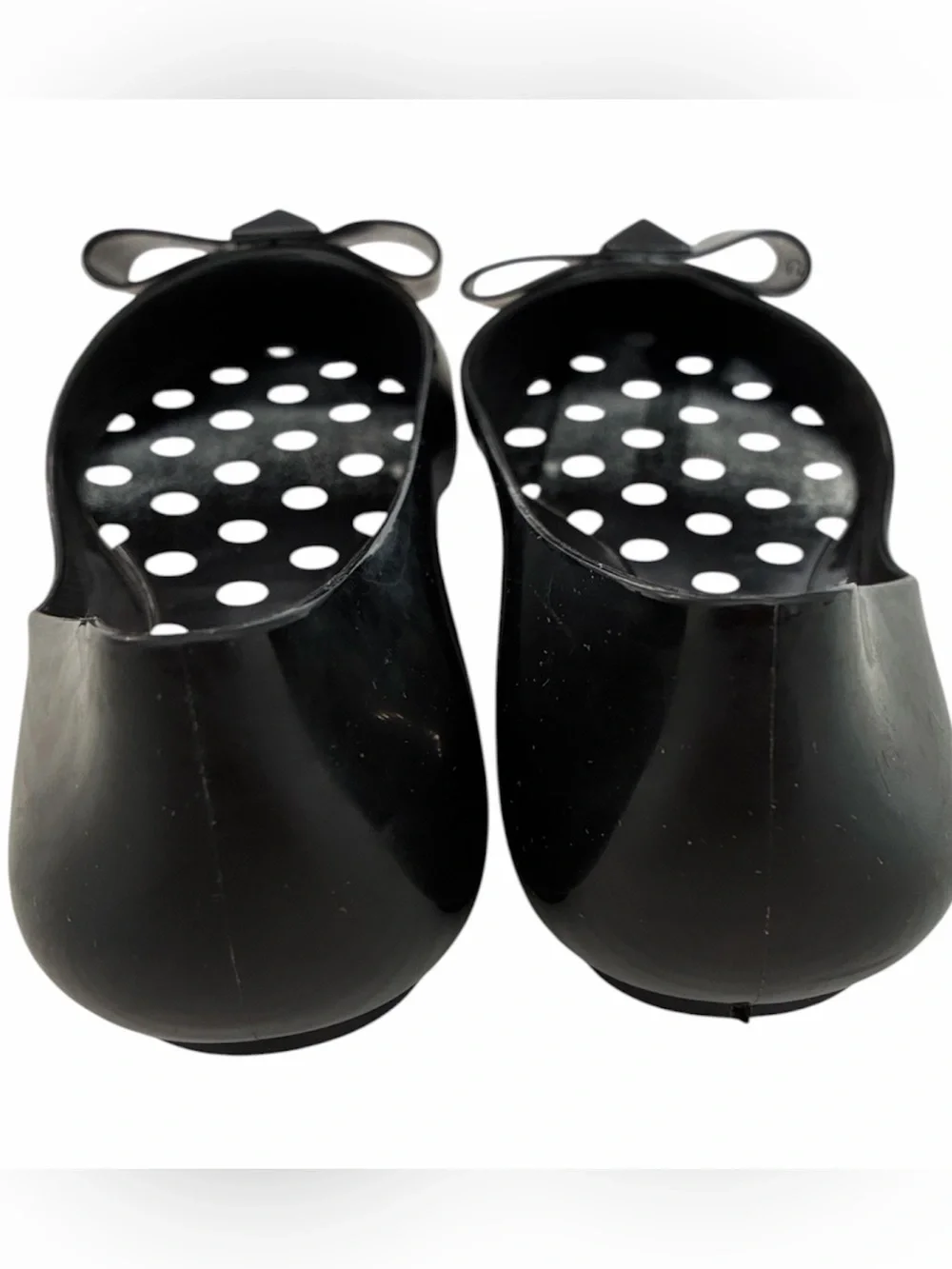 Kate spade Black Bow Pointed Jelly Flats